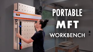 Portable MFT Workbench with a DIY Fence amp Rail Hinge [upl. by Medina]