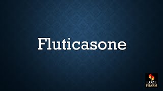 Fluticasone pronunciation How to say fluticasone [upl. by Ern]