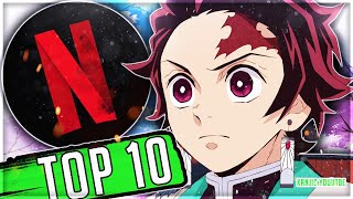 Top 10 Anime On Netflix [upl. by Enavi]