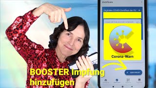 Booster Impfung mit QRCode in die CoronaWarnApp eintragen Smartphone einfach erklärt [upl. by Merras]