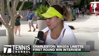 Magda Linette Earns A Win And Opens Up About The Mental Side Of Tennis  Charleston 1st Round [upl. by Blithe]