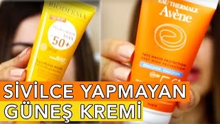 SİVİLCE YAPMAYAN RENKLİ  RENKSİZ GÜNEŞ KREMİ [upl. by Weinman828]