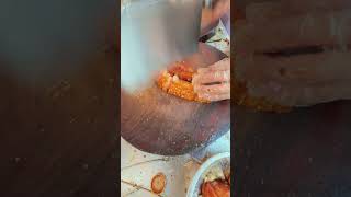 Cutting the crispy pork belly coconutfoodies shorts meat [upl. by Enia]