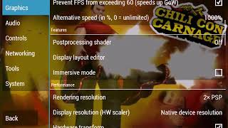 Chili con carnage ppsspp v101 Best setting [upl. by Nemraciram629]