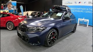 BMW M 340 i xDrive touring 3series Combi M340i frozen tanzanite blue walkaround and interior V0837 [upl. by Tansy]