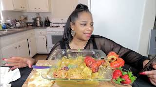 DESHELLED LOBSTER TAILS SEAFOOD BOIL DRENCHED IN CURRY SAUCE MUKBANG [upl. by Cynthea]