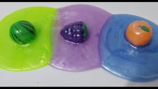 Satisfying video  How I Make 3 colour Slimes With Magic Balls [upl. by Lehteb228]