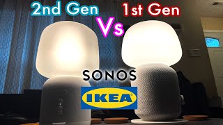 IKEA SYMFONISK Lamp Comparison1st Gen Vs 2nd Gen [upl. by Lerej]