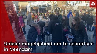 Unieke mogelijkheid om te schaatsen in Veendam [upl. by Buhler]