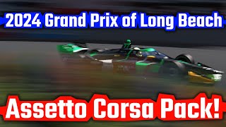 2024  IndyCar Series  Grand Prix of Long Beach  Assetto Corsa Pack [upl. by Nawak487]