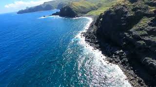 Maui Drone 4k Nakalele Blowhole with Peaceful Music [upl. by Hnid721]