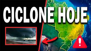 CICLONE EXTRATROPICAL HOJE ALERTA VERMELHO PARA TEMPESTADE  REGIÕES SUL E SUDESTE DO BRASIL [upl. by Kaylee594]