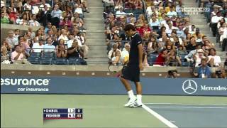 Roger Federer vs Dabul  US Open 2010  1st Round Highlights [upl. by Fitzpatrick]