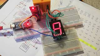 countdown on 7segment led display drived by i2c interface PCF8574 [upl. by Notlek611]