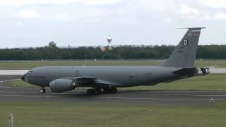 US Air Force KC135 Stratotanker takeoff [upl. by Dwan]