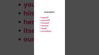 what are reflexive pronouns  Vocabule [upl. by Navap924]