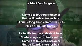 La mort des fougères  Maurice Rollinat lu par Yvon Jean [upl. by Reppep641]