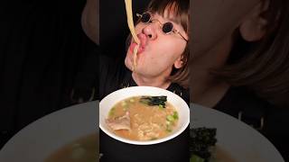 Tonkotsu Ramen express cooking mukbang comedy skit japanesefood [upl. by Rodolfo]