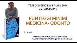 Punteggi Minimi Test Medicina AA 201415 [upl. by Pell]