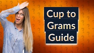 How many grams is 1 cup dry [upl. by Argent]