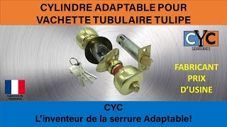 serrure VACHETTE RADIAL clé tubulaire réparée par cylindre adaptable CYC [upl. by Livvi488]