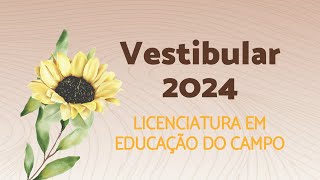 inscrições para o vestibular 2024 da LEC  licenciatura em Educação do Campo  UFVJM [upl. by Zsamot]