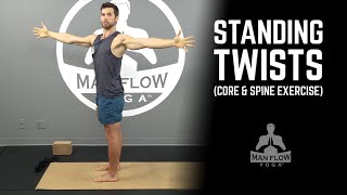 Standing Oblique Twists  Core amp Spine Strengthening Exercise to Improve Posture and Stability [upl. by Mccafferty]