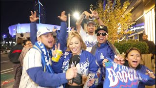 DODGER FANS GO WILD AFTER WINNING THE WORLD SERIES [upl. by Chiarra]