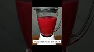 Mezcla remolacha con apio recetas batido recetasfaciles frutas [upl. by Aicelf646]