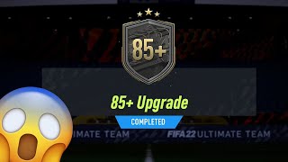 OPENING MY GUARANTEED 85 UPGRADE SBC PACK FIFA 22 85 UPGRADE SBC COMPLETE [upl. by Aihsekan738]