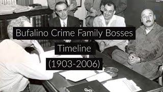 Bufalino Crime Family Bosses Timeline 19032006 organizedcrime mafia gangsters pittston [upl. by Atiuqes]