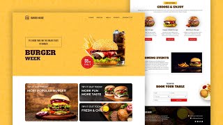 How to Make a Restaurant Website Using HTML CSS amp JavaScript [upl. by Massingill956]