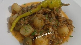 receta de BACALAO NORUEGO Bacalao con papas Receta 367 [upl. by Neeluqcaj]