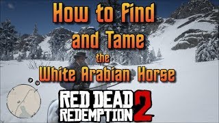 RDR2  How to Find and Tame the White Arabian Horse [upl. by Alard]