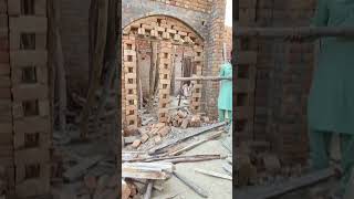 Main Gate Arch Design Bricks Arch Design malik arif construction [upl. by Anelaj223]