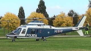 Decollo elicottero AW109A II Polizia di Stato [upl. by Hsemin626]