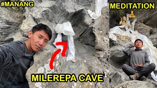 Exploring the Mystical Milarepa Cave in Manang  A Spiritual Journey  MANANG MUSTANG EPISODE [upl. by Otrebmal]