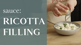 How to make ricotta cheese ravioli filling [upl. by Lachlan]