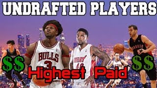 NBA Highest paid UNDRAFTED Players in History  ТОП жирных контрактов незадрафтованных игроков НБА [upl. by Eisaj]