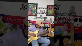 Fender guitar shootout Stratocaster vs Telecaster vs Jazzmaster [upl. by Gerius]