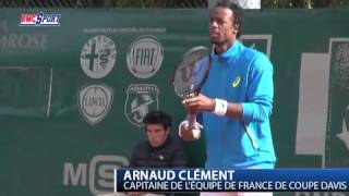 Tennis  Coupe Davis  Léquipe de France avec Gaël Monfils  2503 [upl. by Fred]