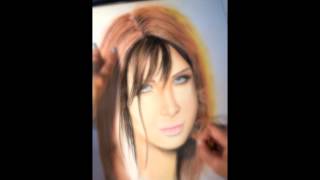 How i draw Nancy Ajram كيف رسمت نانسي عجرم [upl. by Augustine]