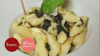 Recette de gnocchis au pesto [upl. by Yeliak]