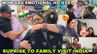 Surprise To Family Visit India 🇮🇳😍 MOM DAD EMOTIONAL HO GYE ♥️😭 Angel’s shivam [upl. by Lacombe507]