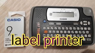 review Casio KL120 Label Printer 26 January 2022 [upl. by Ahsoek]