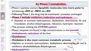 🔴 8 Metabolism Part 2 Phase 1 Metabolism DrHazem Sayed [upl. by Nnylsoj]