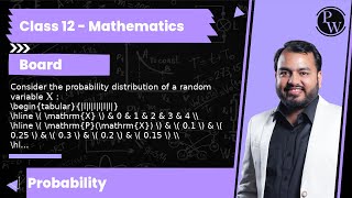 Consider the probability distribution of a random variable X  X 0 1 2 3 4 [upl. by Romito]