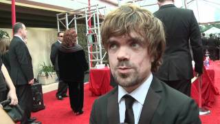 Peter Dinklage  HFPA Red Carpet Interview Golden Globes 2012 [upl. by Schertz923]