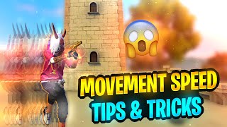 How To Increase Movement Speed Top Pro Best Tips amp Tricks  Garena Free Fire [upl. by Lyle]