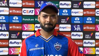 Rishabh Pant started crying while talking about his comeback thanked Virat Kohli after PBKS vs DC [upl. by Erastus226]